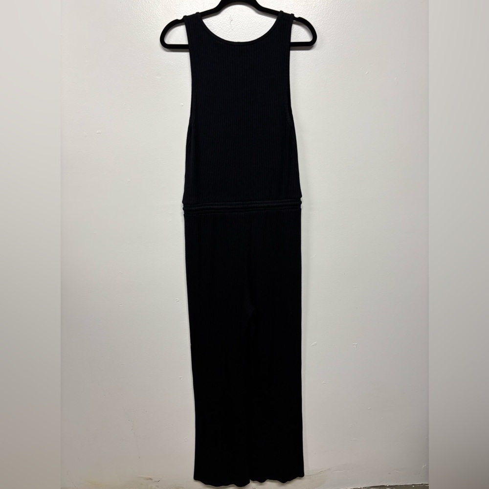 Beyond Yoga Black Jetsetter Ribbed Jumpsuit Size Medium - Picture 6 of 8